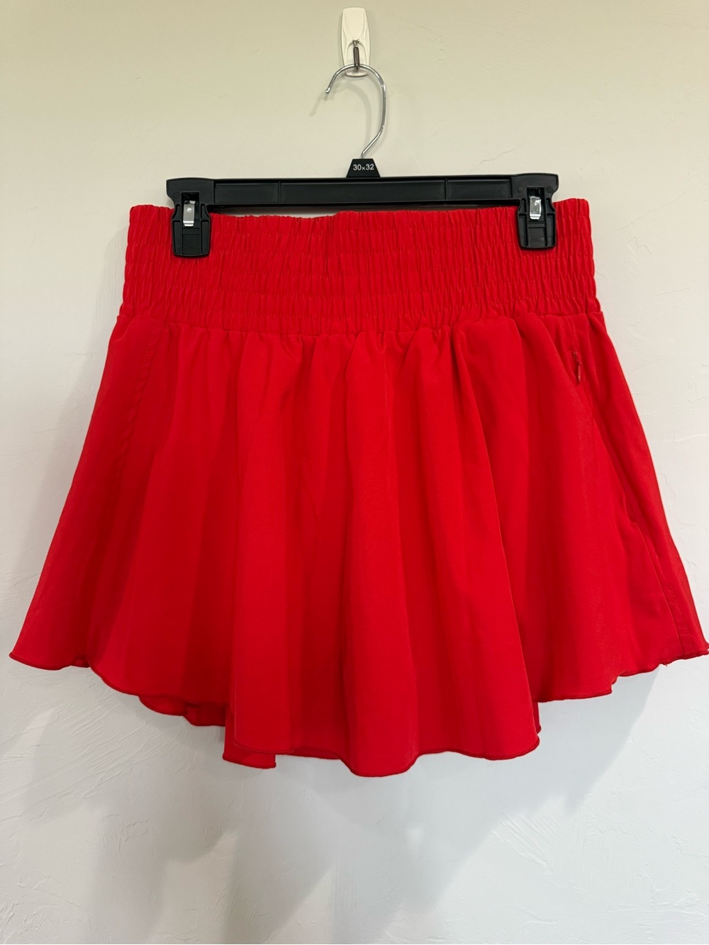Red Women's Flowy Athletic Skirt
